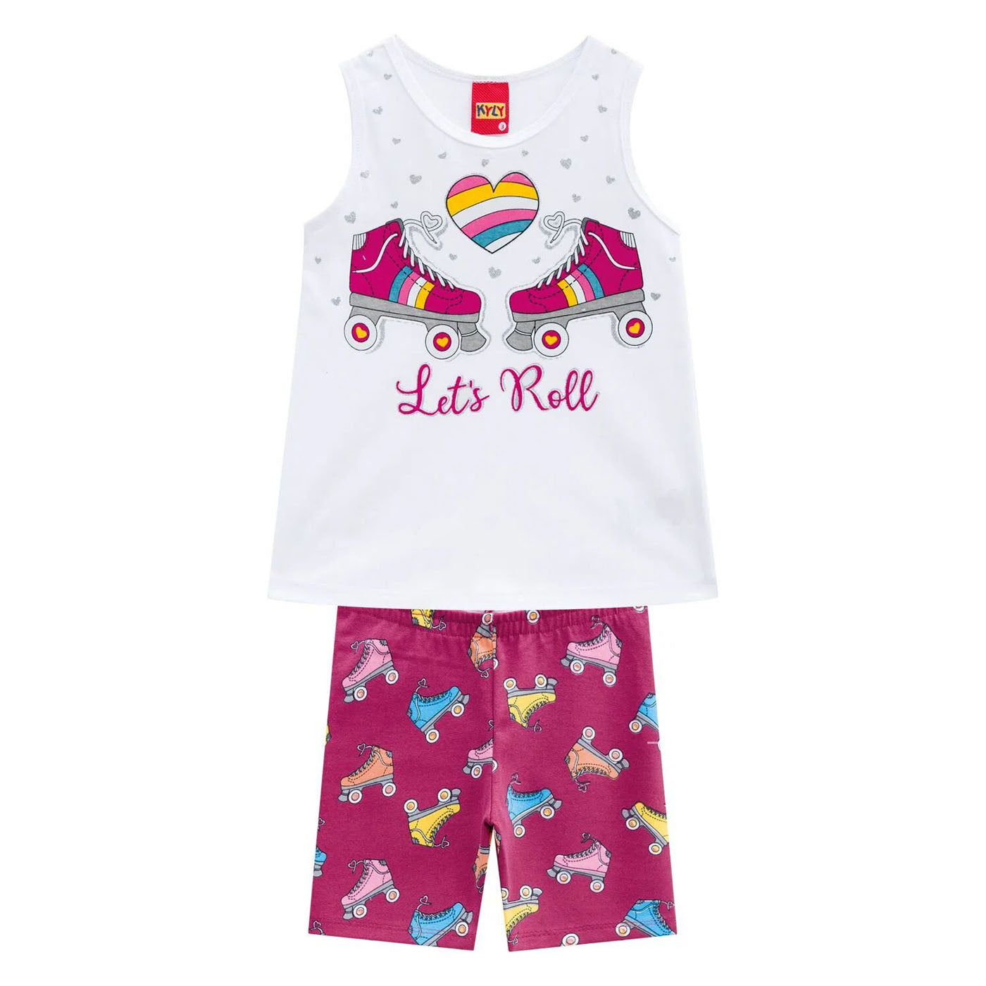 CONJUNTO KYLY PATINES Blanco, 2
