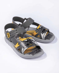 SANDALIAS LIGA DE LA JUSTICIA INF BATMAN NIÑO Gris/Amarillo, 33/34
