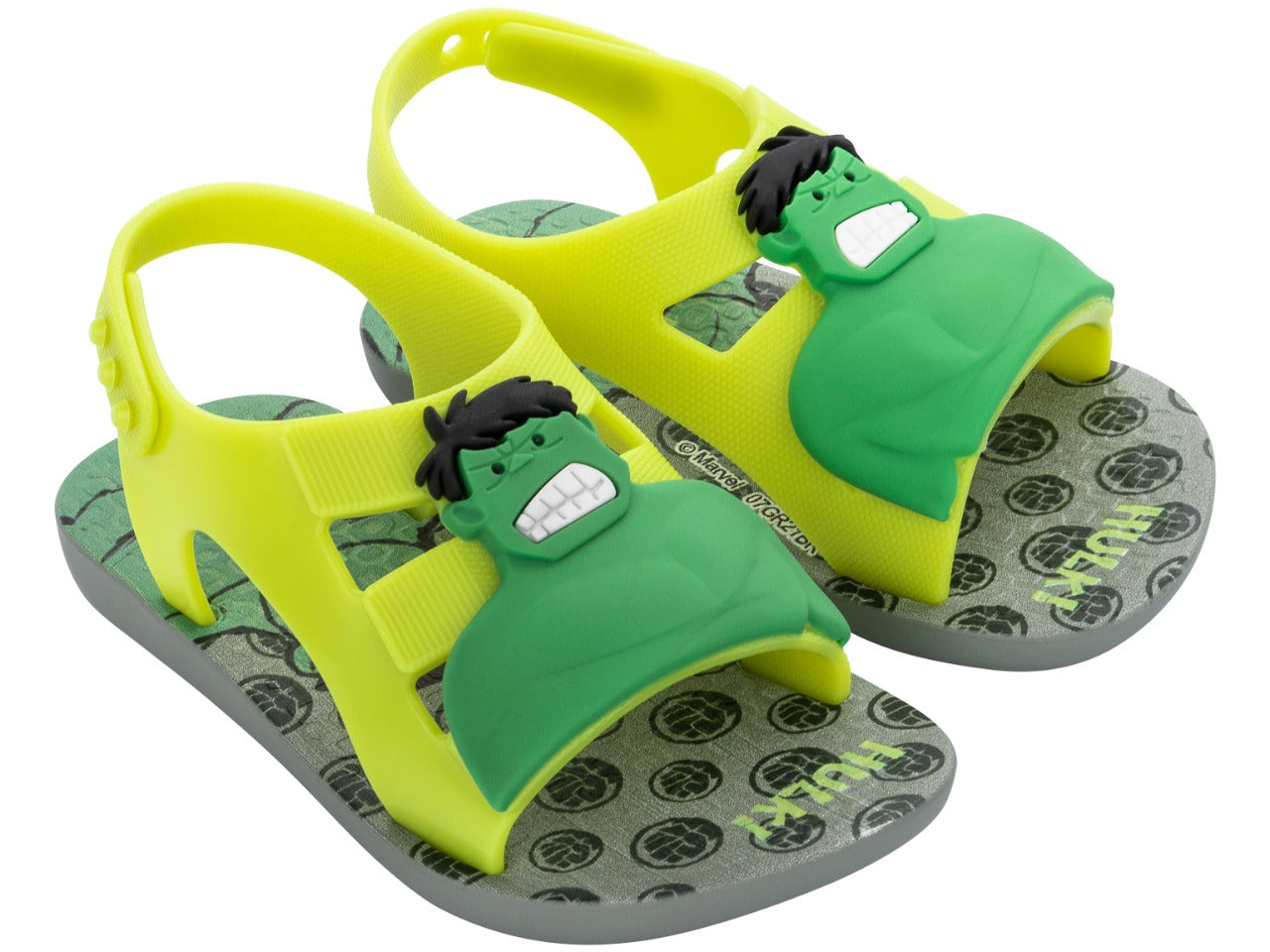 SANDALIAS IPANEMA HERO HULK MARVEL BABY NIÑO VERDE Gris/Verde, 23/24