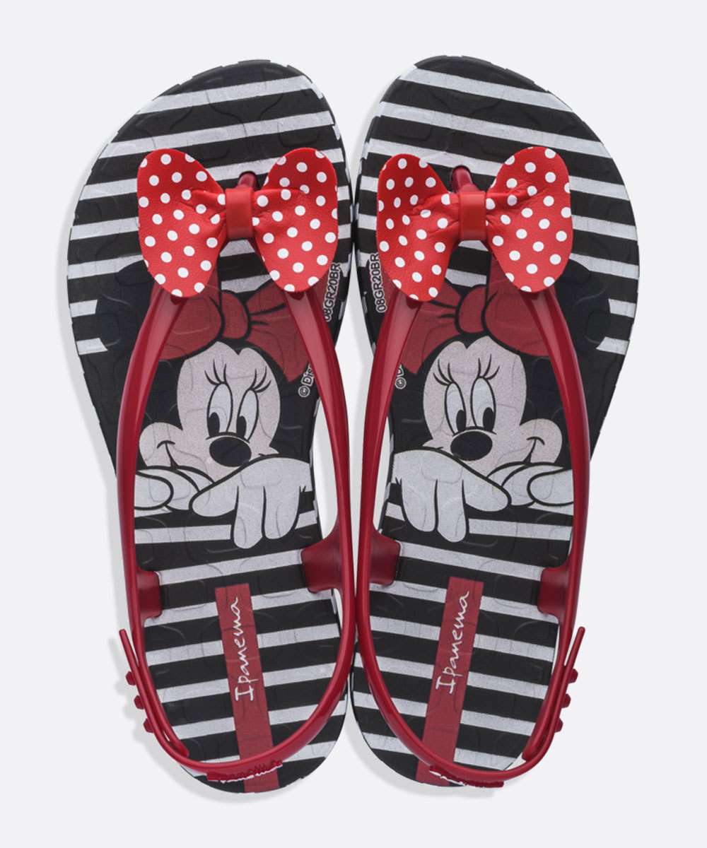 IPANEMA SANDALIAS DISNEY MINNIE JOY NIÑA Negro/Rojo, 25