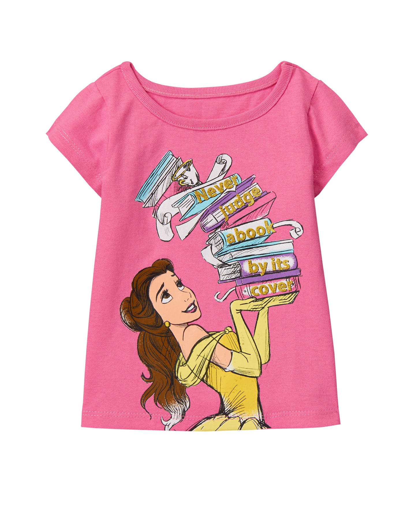 CAMISETA DISNEY PRINCESA BELLA BOOKS Rosa, 4T
