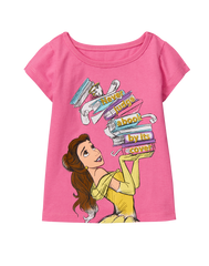 CAMISETA DISNEY PRINCESA BELLA BOOKS Rosa, 4T