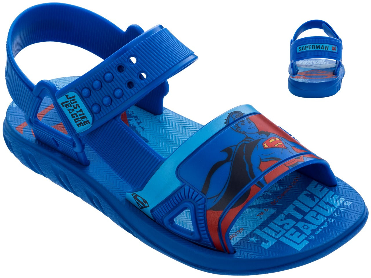 SANDALIAS NIÑO LIGA DE LA JUSTICIA SUPERMAN Azul/Rojo, 31/32