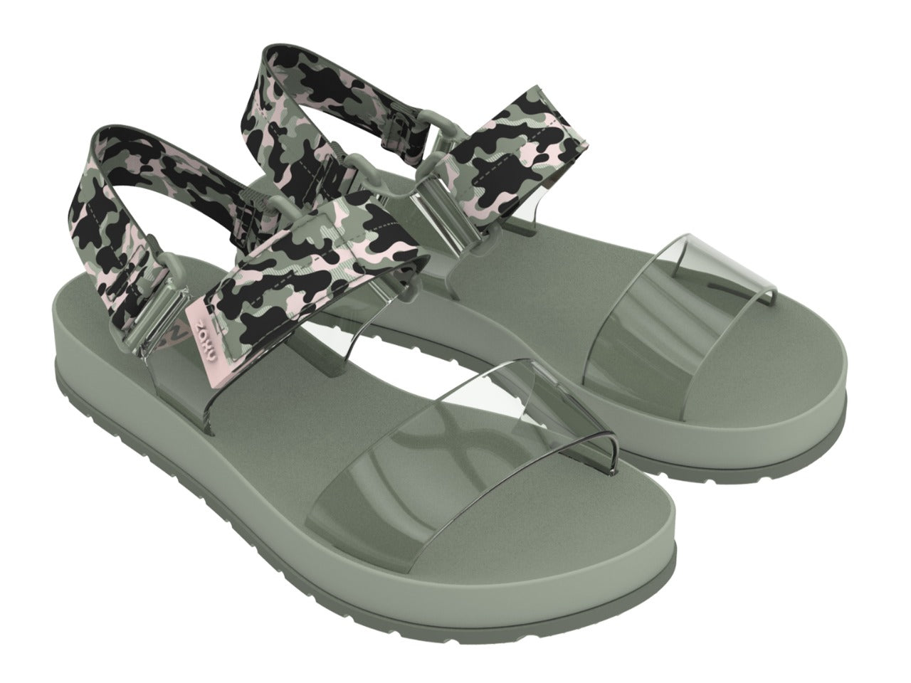 SANDALIAS ZAXY WAY PAPETE MUJER VERDE Verde, 39/40