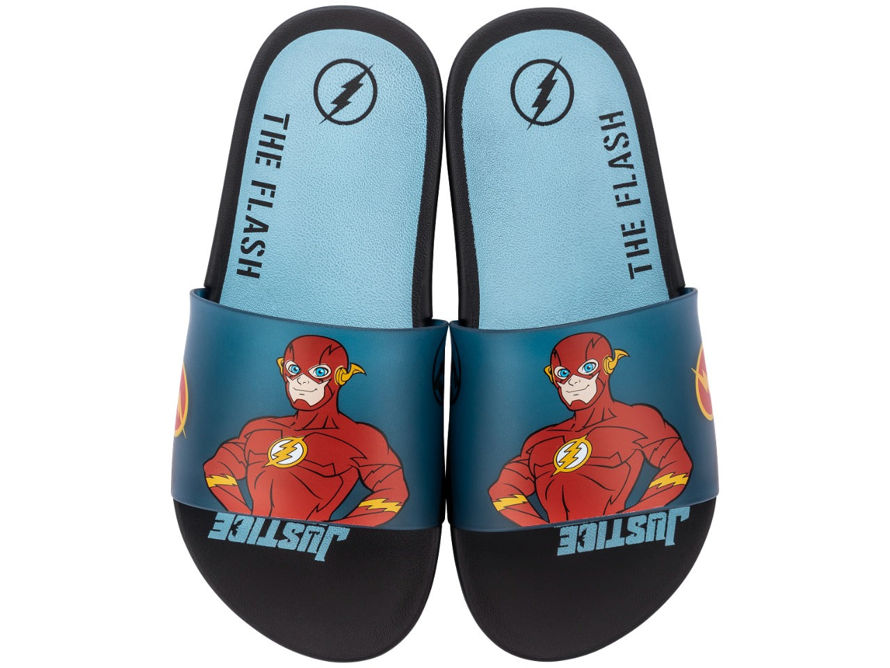 SANDALIAS LIGA DE LA JUSTICIA SLIDE REFRESH NIÑO AZUL Negro/Azul, 32/33