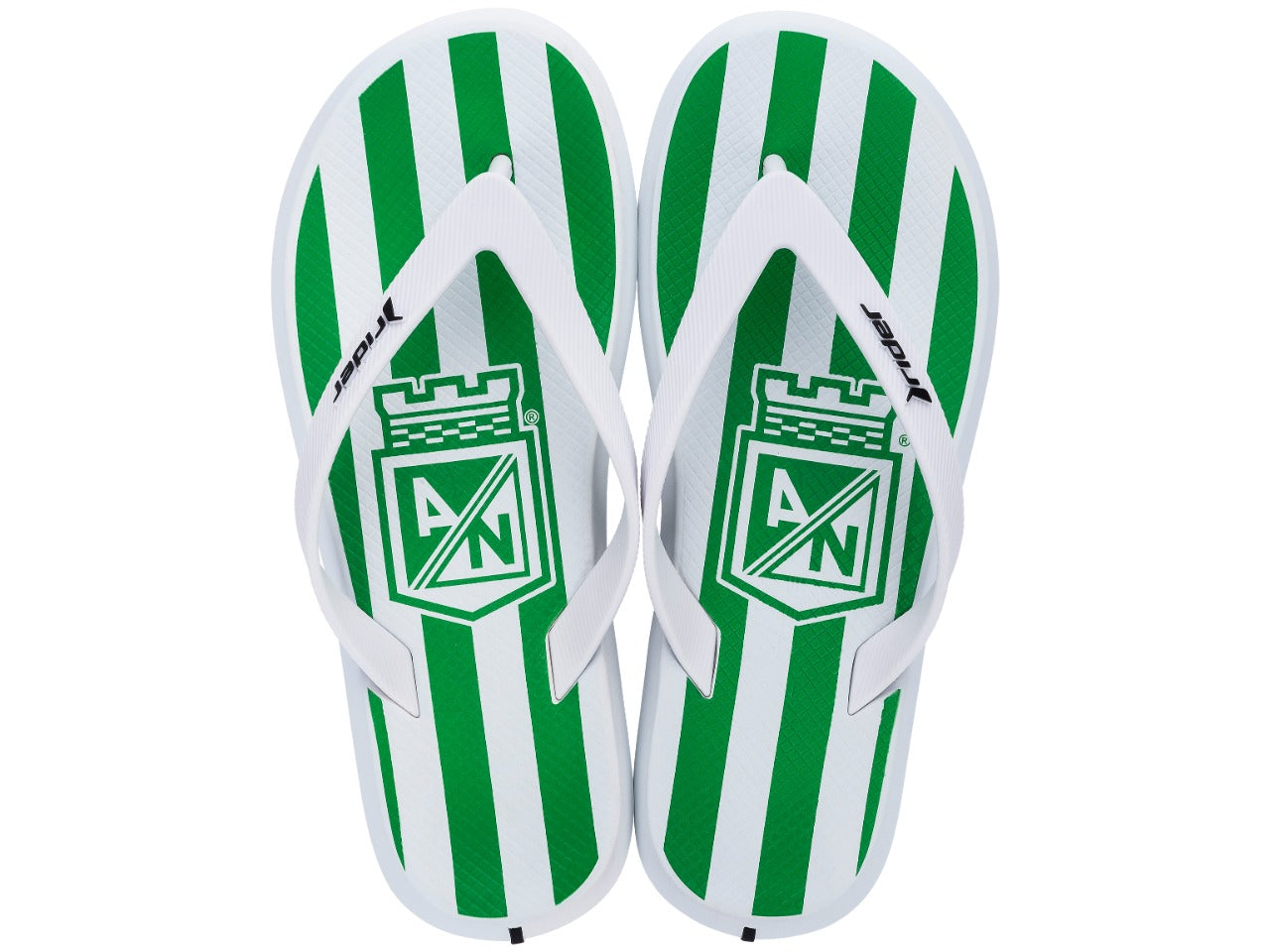 SANDALIAS RIDER ATLETICO NACIONAL HOMBRE Blanco/Verde, 43/44
