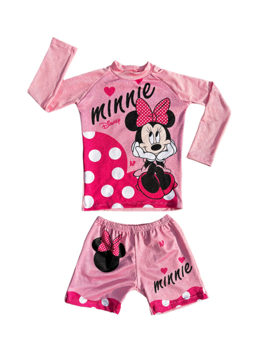 TRAJE DE BAÑO MINNIE BUZO Y SHORT