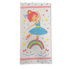 Toalla infantil bailarina de 60 x 120 cms 0